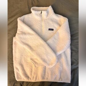 Patagonia Women’s Los Gatos Fleece Quarter Zip White Sz Large